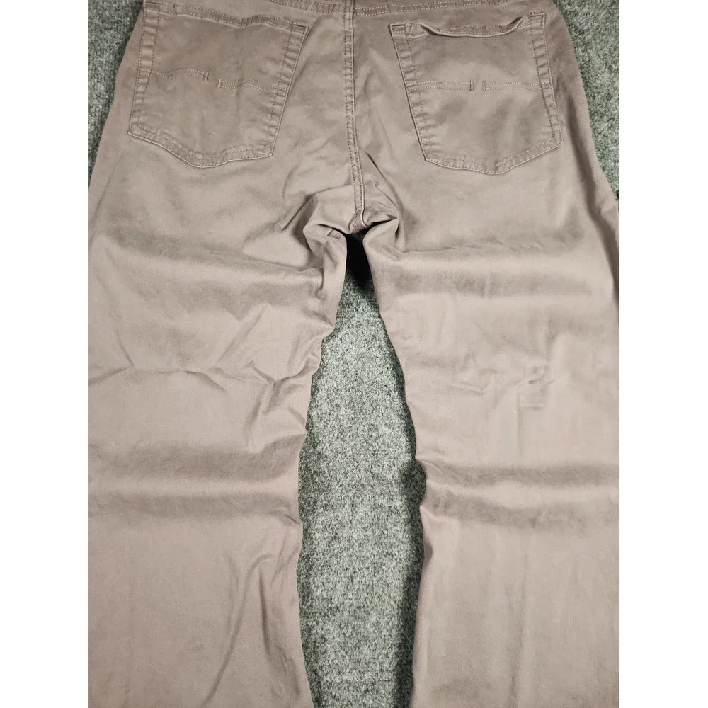 US Polo Assn Mens Pants 36x30 Activate Stretch Slim Straight Chino Mauve Taupe
